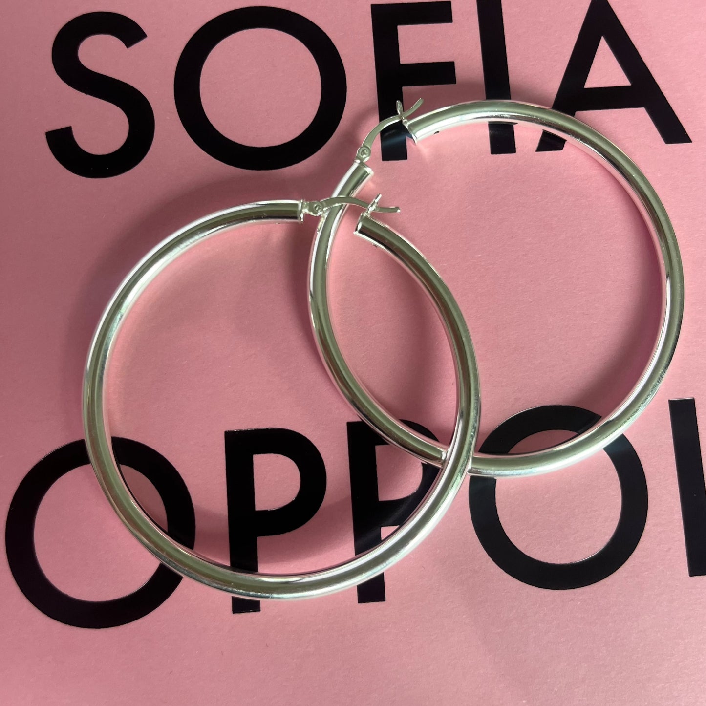 Silver Hoops-2.5"